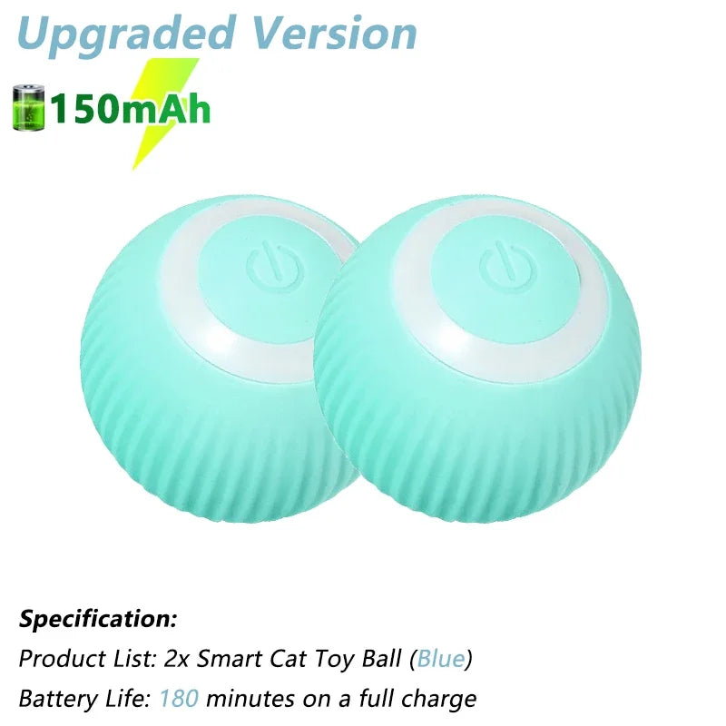 Electric Interactive Rolling Ball Toy for Cats - Smart Automatic Rotating Game Accessory