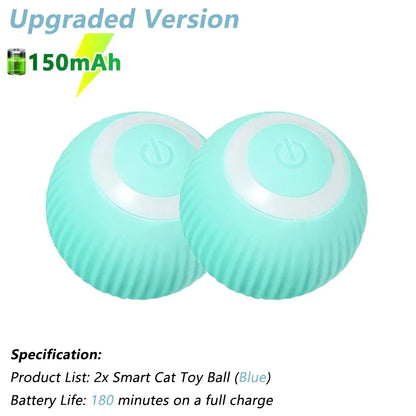 Electric Interactive Rolling Ball Toy for Cats - Smart Automatic Rotating Game Accessory