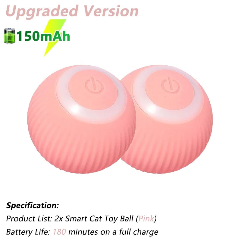 Electric Interactive Rolling Ball Toy for Cats - Smart Automatic Rotating Game Accessory