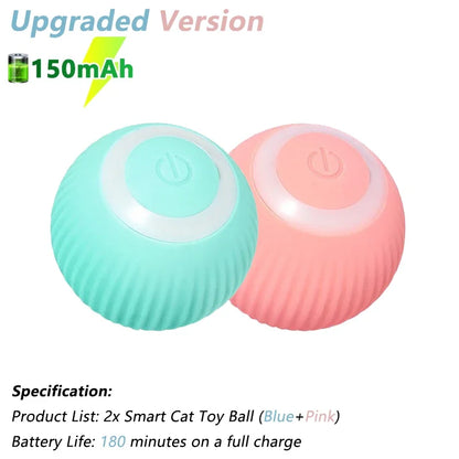 Electric Interactive Rolling Ball Toy for Cats - Smart Automatic Rotating Game Accessory