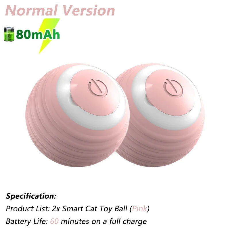 Electric Interactive Rolling Ball Toy for Cats - Smart Automatic Rotating Game Accessory
