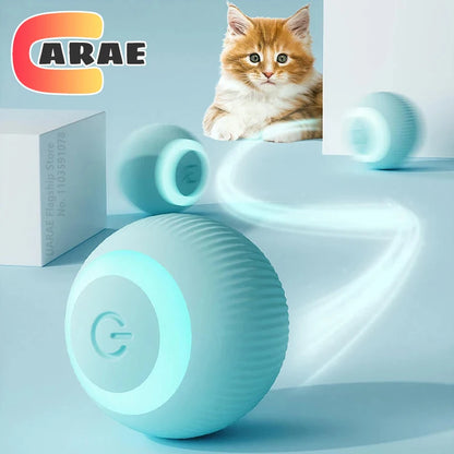 Electric Interactive Rolling Ball Toy for Cats - Smart Automatic Rotating Game Accessory