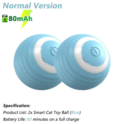 Electric Interactive Rolling Ball Toy for Cats - Smart Automatic Rotating Game Accessory