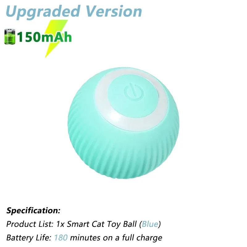 Electric Interactive Rolling Ball Toy for Cats - Smart Automatic Rotating Game Accessory