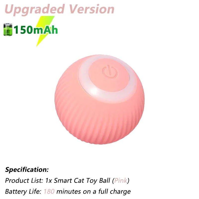 Electric Interactive Rolling Ball Toy for Cats - Smart Automatic Rotating Game Accessory