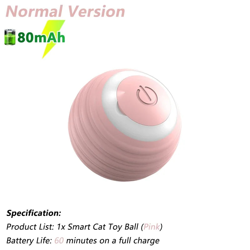 Electric Interactive Rolling Ball Toy for Cats - Smart Automatic Rotating Game Accessory